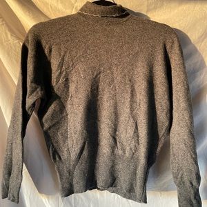 grey cashmere turtleneck vintage